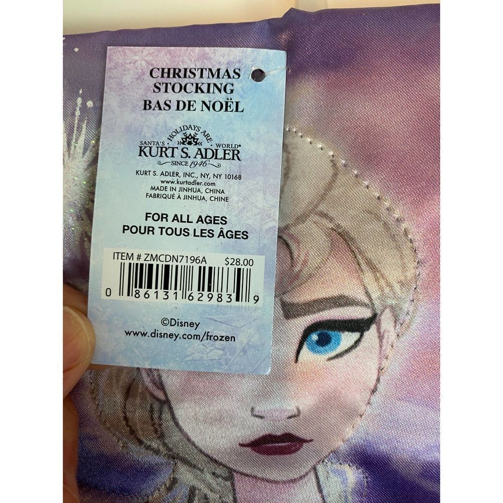 NWT Frozen 2 Christmas Stocking Elsa by Kurt Adler NEW 19-inch - Picture 4 of 5
